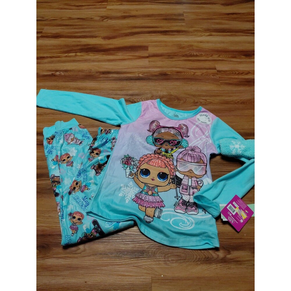 LOL Pajama Set Girls 3 Piece Size L 10-12 NWT